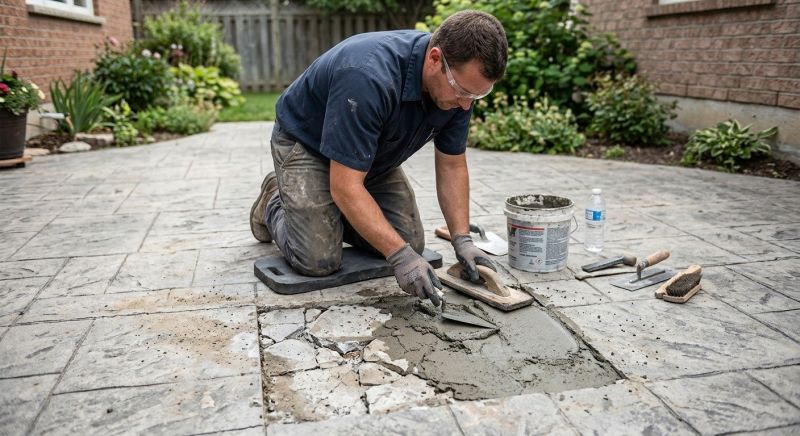 Decorative Concrete Repair in Hendersonville, NC