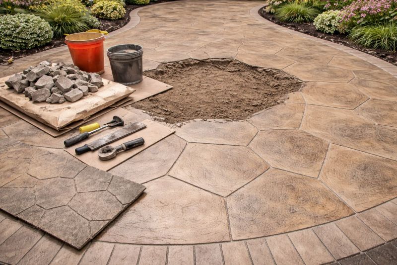 Decorative Concrete Repair in Williamsburg, VA