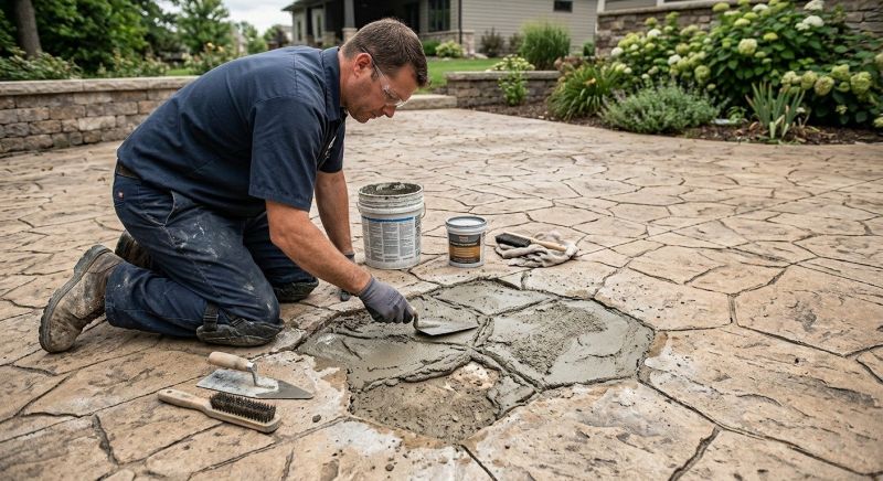 Decorative Concrete Repair in Hendersonville, NC